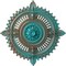 Ekena Millwork Haylynn Ceiling Medallion (Canopies up to 1 1/4"), 29 1/8"OD x 1 1/4"ID x 4"P, Copper Green Patina CM29HYCGS - alternate 1
